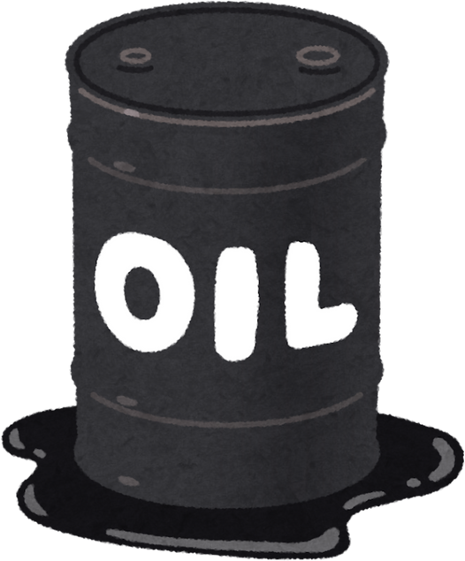 Illustration of a Leaking Oil Drum